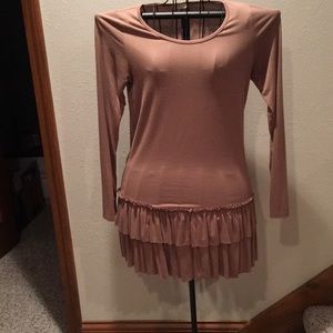 Flamingo Urban Tan tee shirt dress